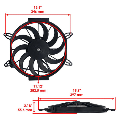 Radiator Cooling Fan Motor for Polaris (2410383, RF104 - LAR)