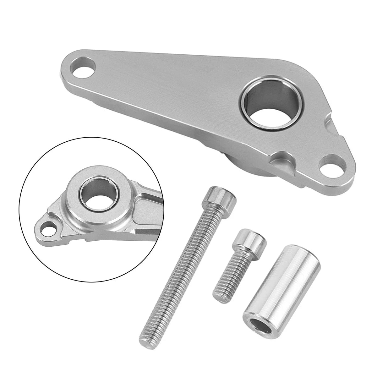 Shift Gear Lever Stabilizer for Honda CBR600RR (2020–2022) - Aluminum Silver