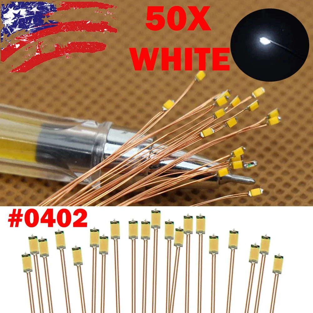 50PC Pre Wired White SMD LEDs Lighting Kit