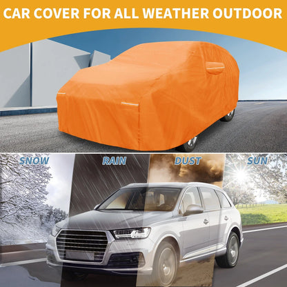 Waterproof Car Cover for Honda Odyssey (2018–2023) 210D-PU, Orange, Zipper