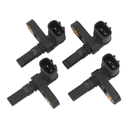 Set of 4 ABS Wheel Speed Sensors for Front/Rear/Left
