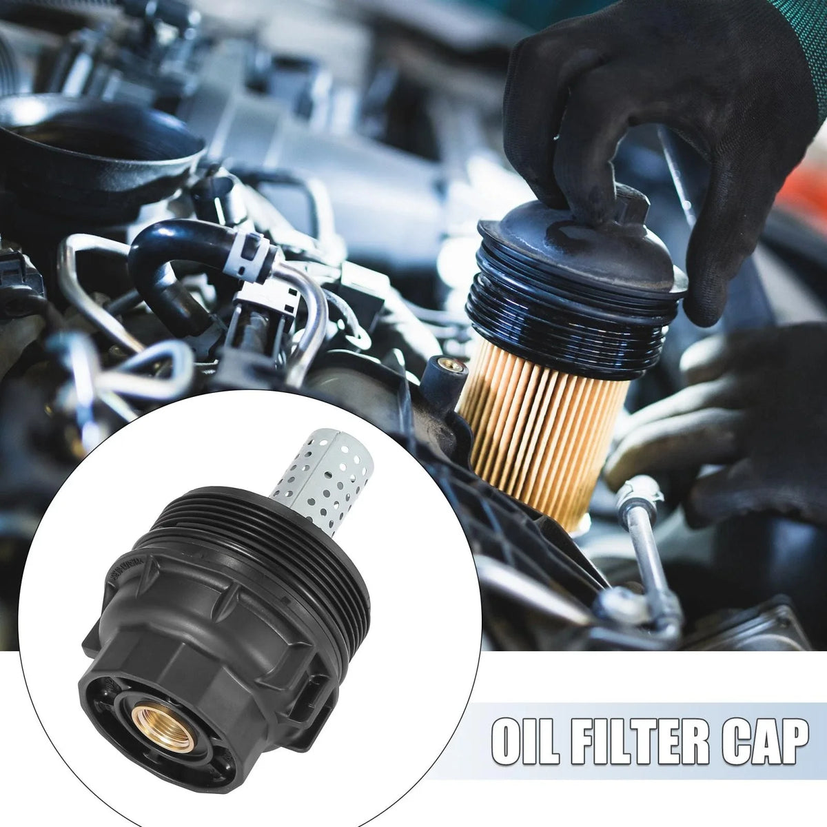 Oil Filter Cap Assembly for Toyota Lexus LX570 (2008–2021) 15620-0S010
