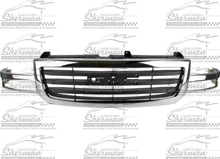 Chrome/Textured Black Grille for GMC Sierra 1500 (2003–2007 Classic) 901-99-9