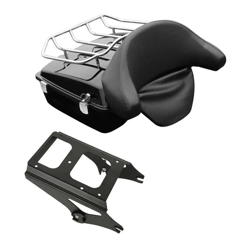 Chopped Trunk Backrest & Mounting Rack for Harley Touring (2009–2013)