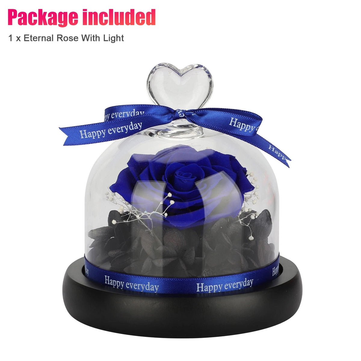 LED Light Bouquet Box for Forever Rose Flowers (Thanksgiving, Xmas Gift)