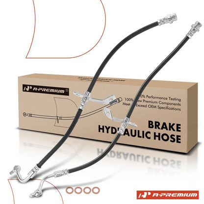 2X Front Brake Hydraulic Hose for Kia Cadenza (2014–2016) H622373, H622372