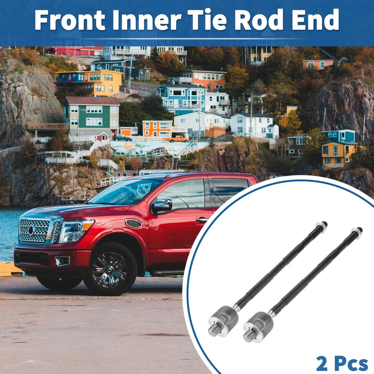 2X Front Inner Tie Rod End Links for Nissan Altima (2002–2006) Maxima (2004–2008) 656320659956