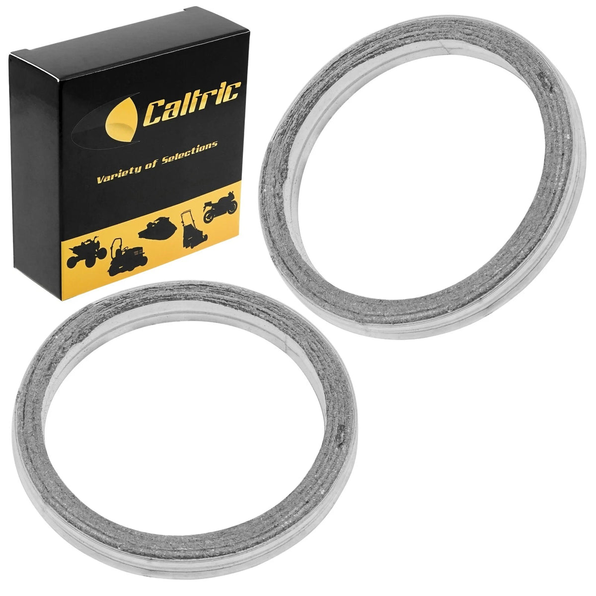 2 Exhaust Muffler Pipe Gaskets for Yamaha XV535 Virago 1987–2000 MG152AA1018