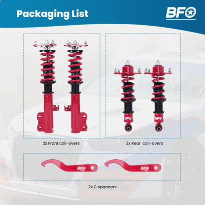 BFO Coilovers Suspension Lowering Kit for Scion tC (2005–2010)