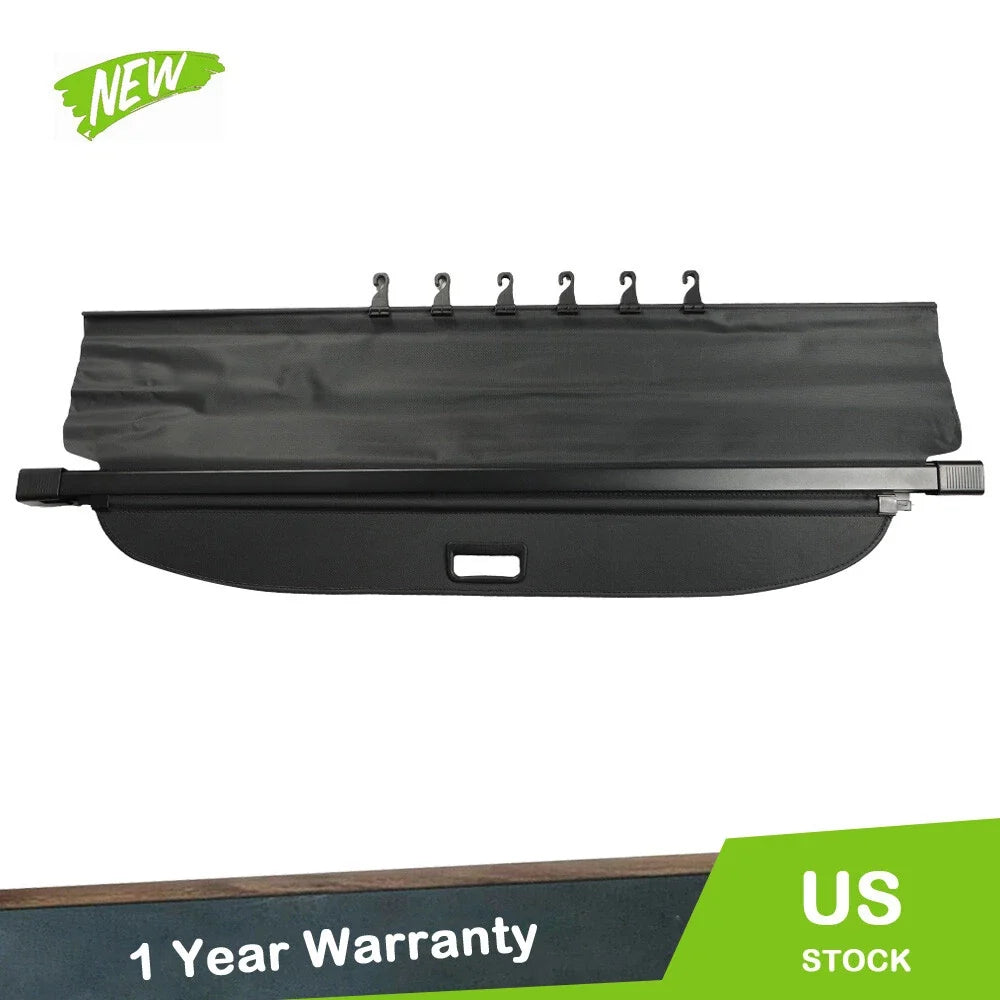 Retractable Cargo Cover for Ford Edge (2015–2020) - Trunk Privacy Shade Black
