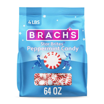 4X Brach's Star Brites Peppermint Candy (Individually Wrapped)