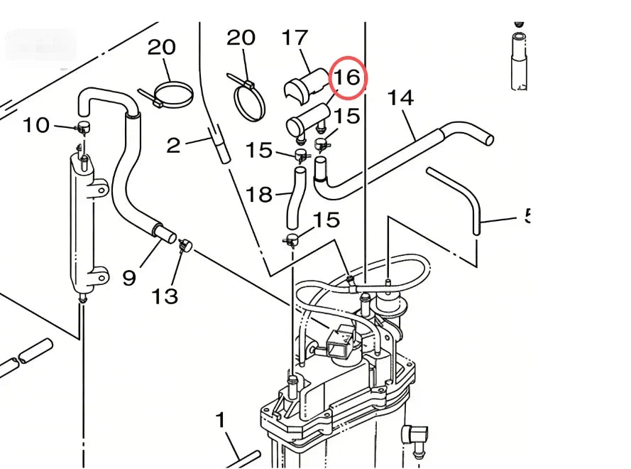 2X Fuel Filter 69J-24501-10-00, 69J-24501-00-00 for Yamaha Outboard (150-250 HP)