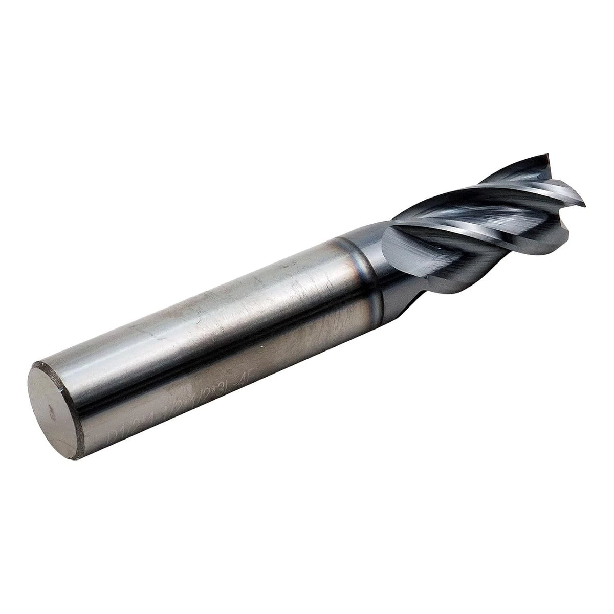 Set of 6 HRC55 Carbide Square End Mills 1/2 to 5/16 Inch CNC