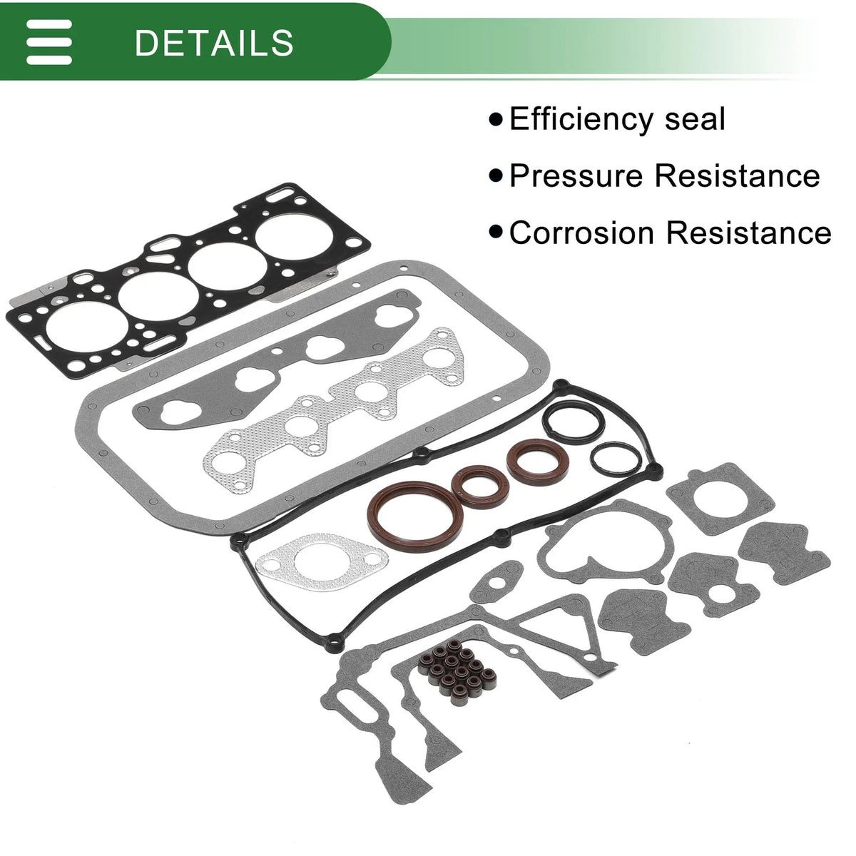 Set of 1 Cylinder Head Gasket Kit No. 2091002H00 for Hyundai Picanto (2004–2010)