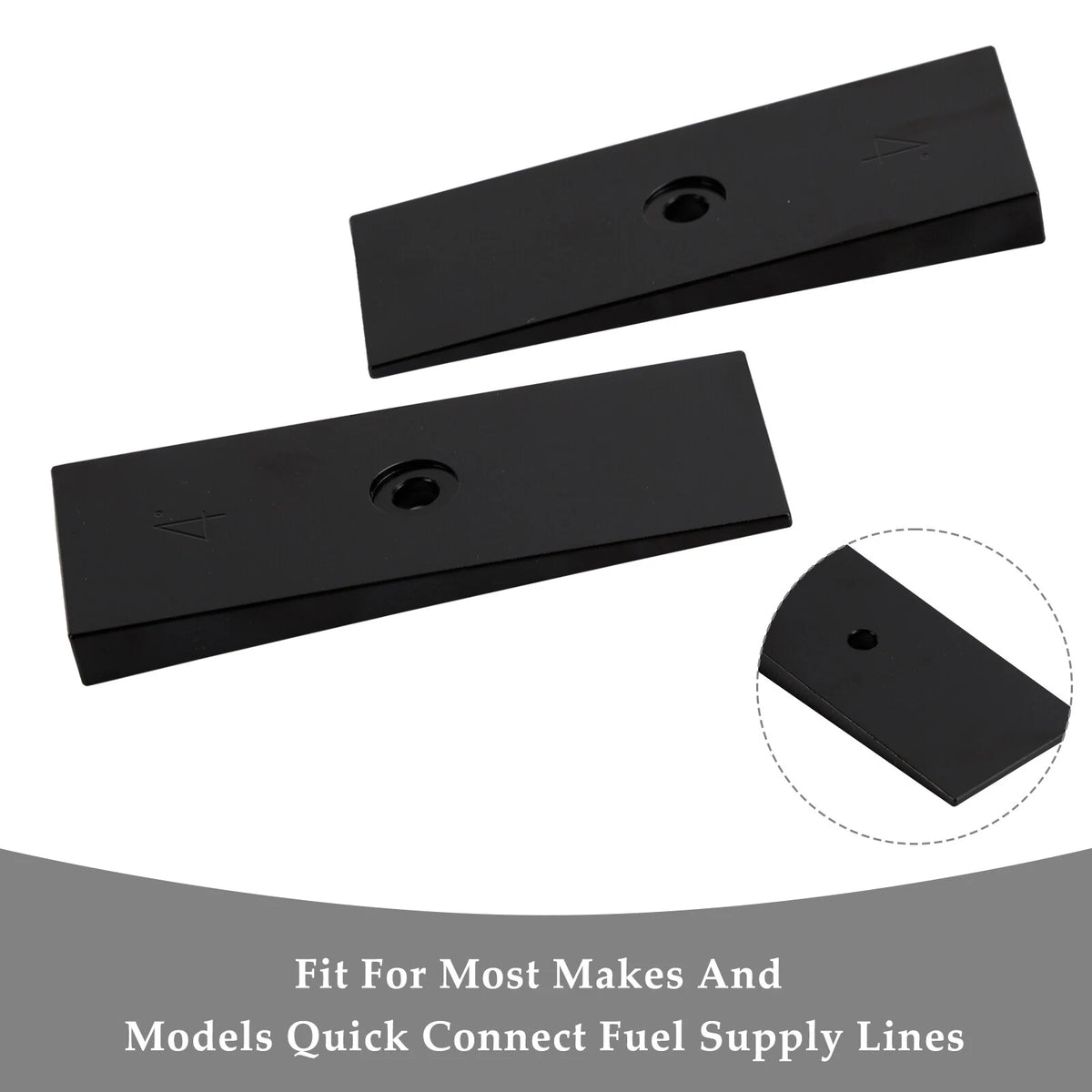 2X 2" Wide 4° Steel Leaf Spring Degree Shims for (C147-025-A)