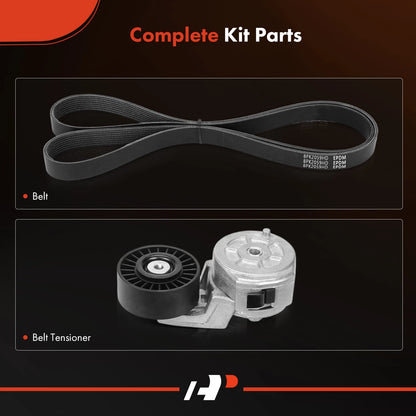 2X Serpentine Belt Drive Component Kit for Dodge Ram 2500 3500 (1994–2002)