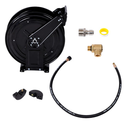 50 FT Pressure Washer Hose Reel with Swivel Arm, 4000 PSI