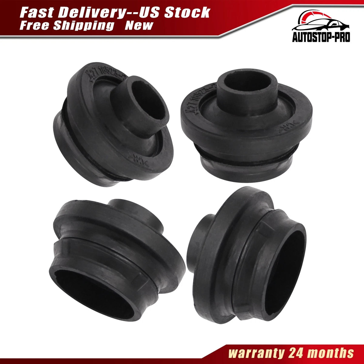 4X Upper Lower Radiator Bushings for Toyota RAV4 (2006–2018) 16523-28030