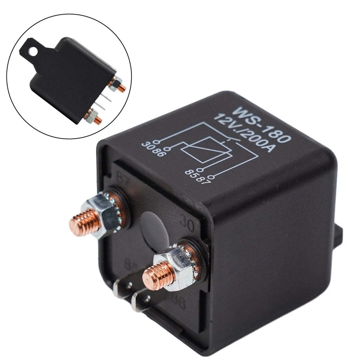 12V Isolator Relay 4Pin for Dual Battery Accessories Over 200A