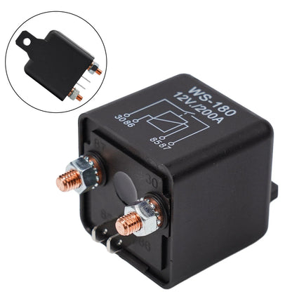 12V Isolator Relay 4Pin for Dual Battery Accessories Over 200A