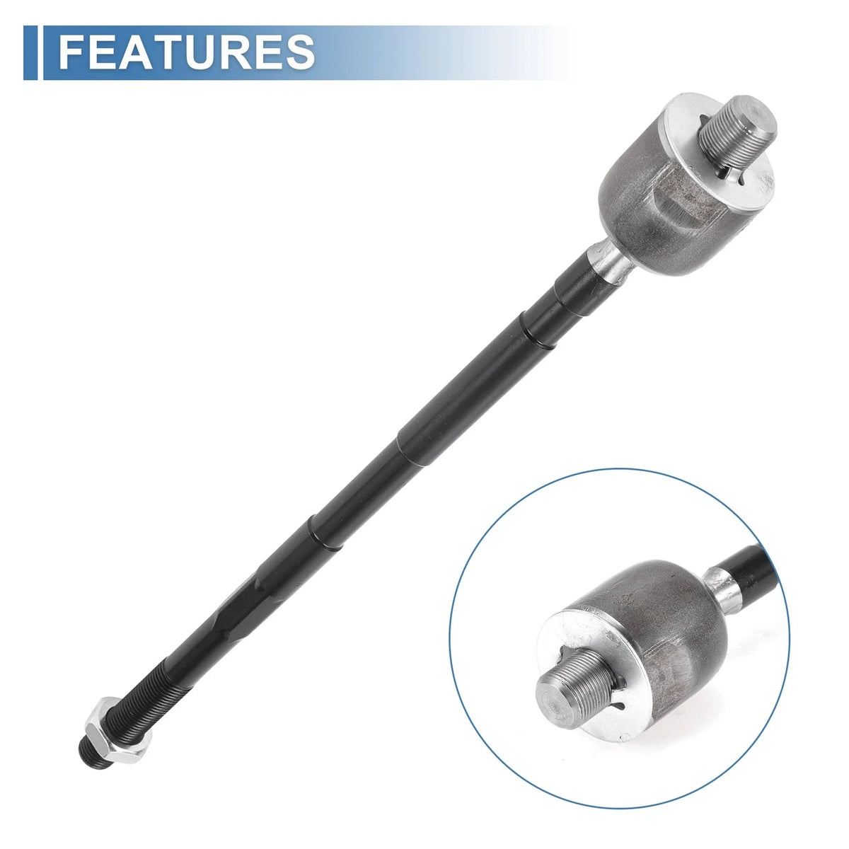 2X Front Inner Tie Rod End Links for Nissan Altima (2002–2006) Maxima (2004–2008) 656320659956