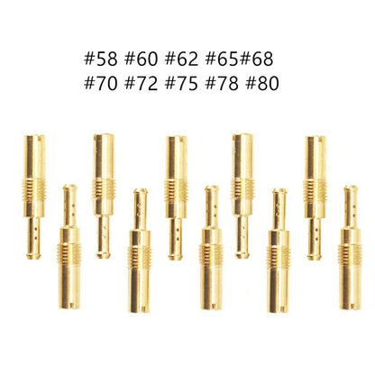 10Pcs Carburetor Slow Jets Pilot Jet Kit N424-21 M60.75mm for PWM (#58-#80)