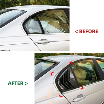 Pair Rear Window Louver Cover Sun Shade for BMW 3-Series E46 (1998–2005)