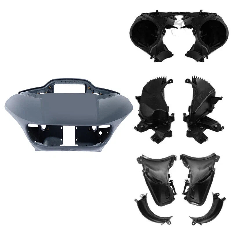 Fairings Speaker Glove Box Air Duct for Harley Road Glide (2015–2023) Gunship Gray