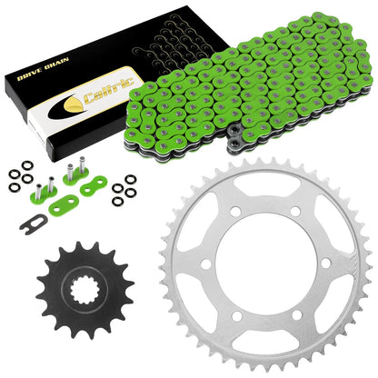 Green O-Ring Drive Chain & Sprockets Kit for Yamaha R6 YZF-R6 (2006–2016) EG3516FS190XO
