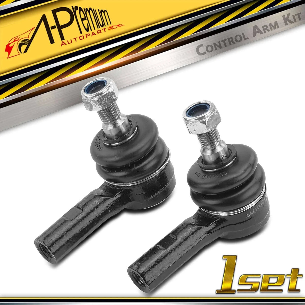 2X Front Outer Steering Tie Rod End for Mercedes-Benz W202 C220 (1994–2000)