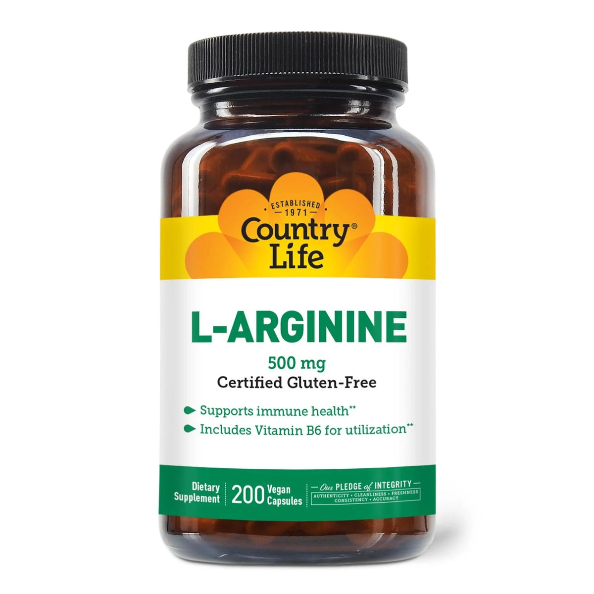 L-Arginine Caps 500mg for Health Supplements (200 Count)