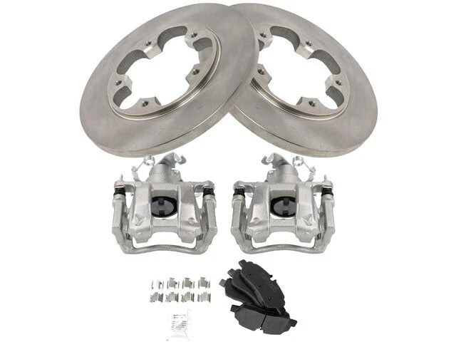 Set of 4 Brake Pads Rotors Calipers for Ford Transit-250 (2015–2019) 84832QWNP