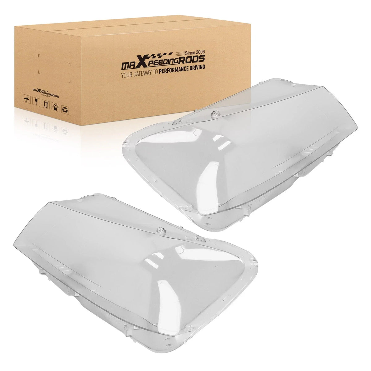 Front Headlamp Lens Shell Housing for BMW X3 F25 (2011–2014) Left Right Clear