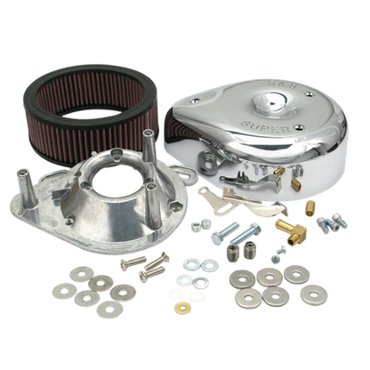 Teardrop Chrome Air Cleaner Cover for S&S Cycle 84-92 BT/86-90 Sportster