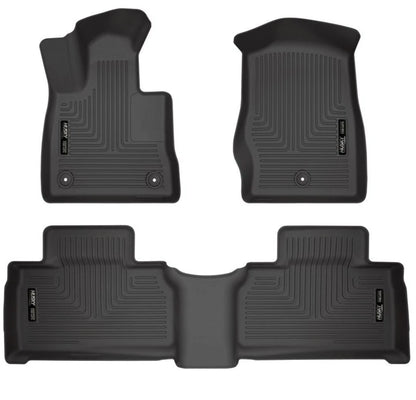 Set of 2 HuskyLiners WeatherBeater Floor Liners for Ford Explorer (2020–2026) 99321