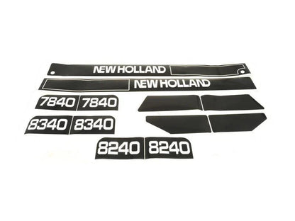 Bonnet Decal Set for New Holland 7840 8240 8340 Tractors