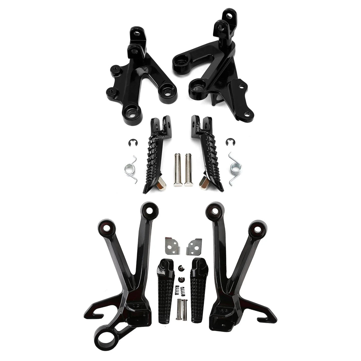 Footrests Peg Bracket Set for Suzuki GSXR1000 (2003–2004) Black
