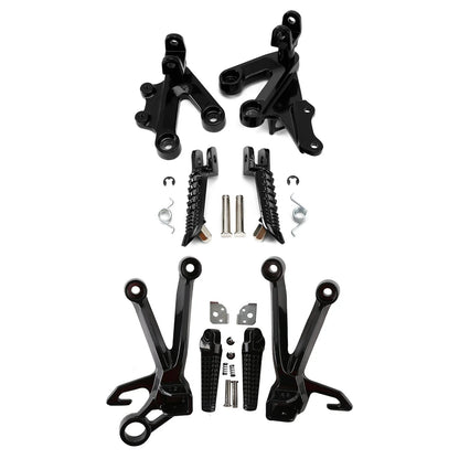 Footrests Peg Bracket Set for Suzuki GSXR1000 (2003–2004) Black