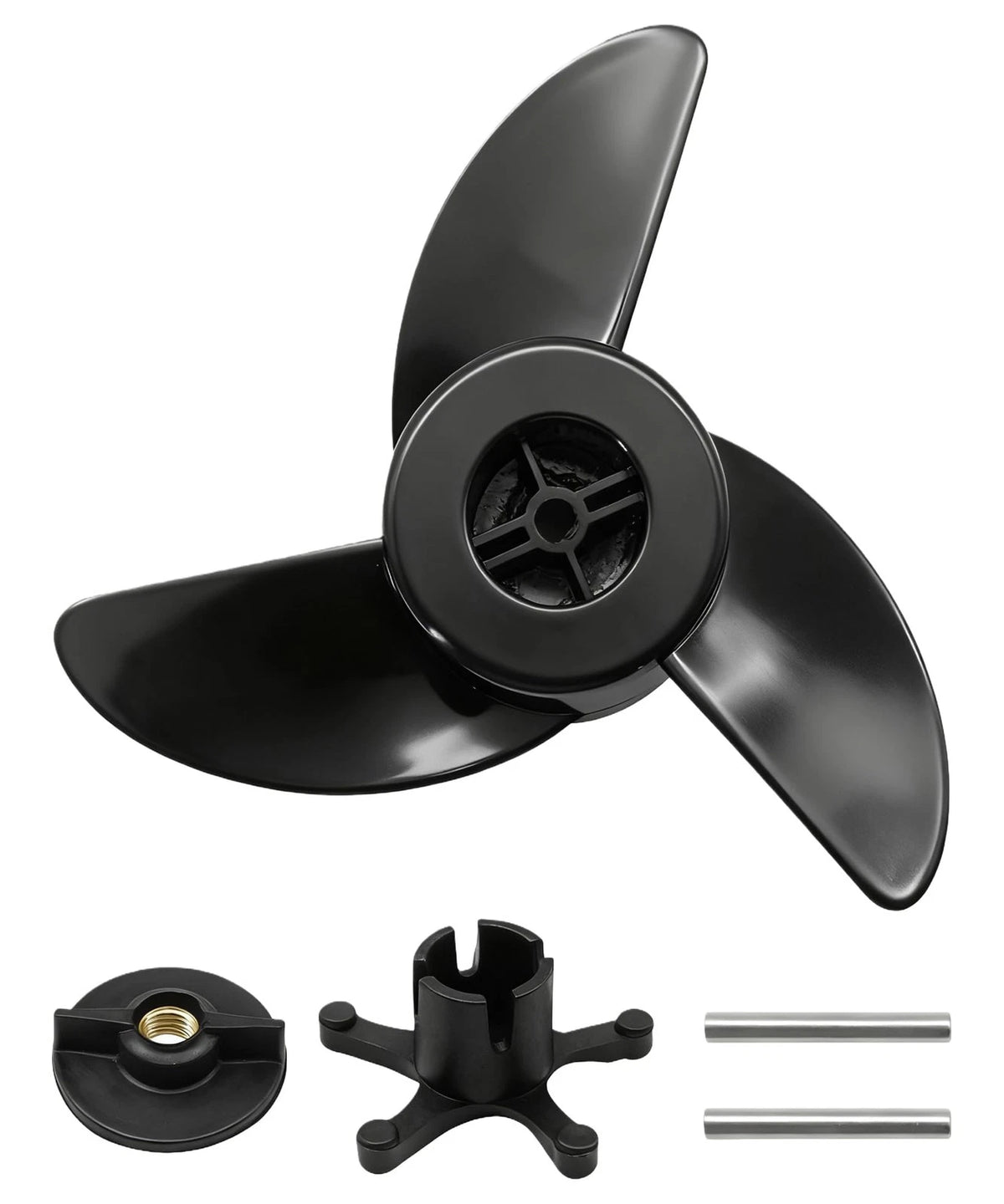 3 Blade Trolling Motor Propeller for MotorGuide (Fits 3.5") Black