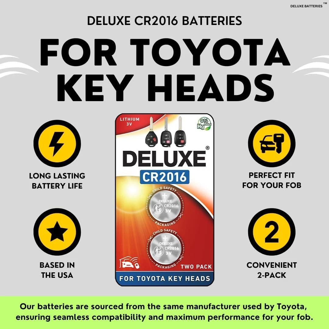 Key Fob Replacement Batteries for Toyota (Camry, Corolla, RAV4)