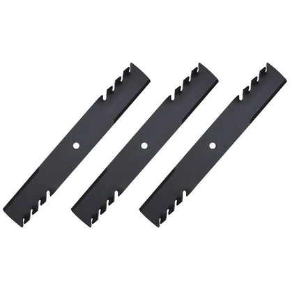 3-Pack Toothed Blades for Hustler Z & Super Z 60 XR7 Deck