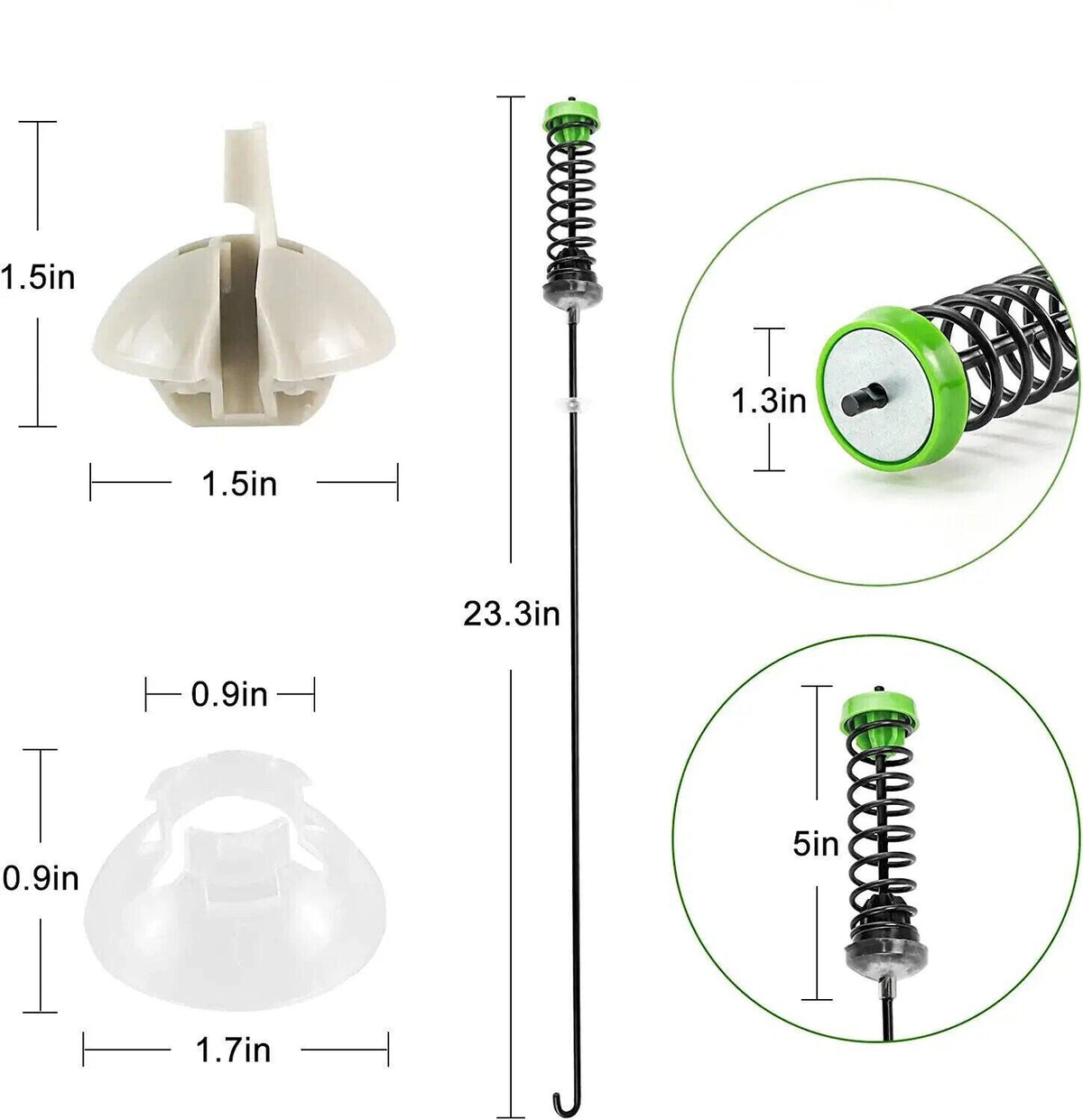 4Pcs Washer Suspension Rod Kit for Whirlpool Washing Machine