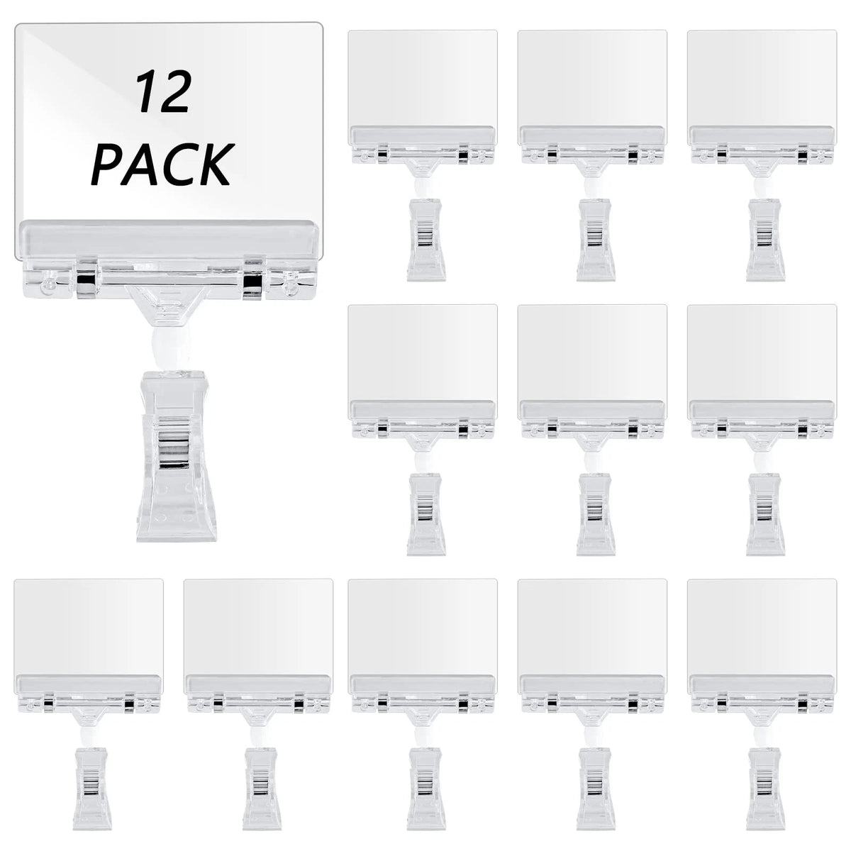 12X Rotating Clip Swivel Sign Holder for Various Applications