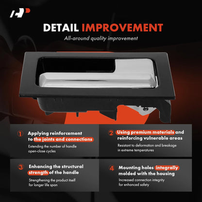 Front Right Plastic Interior Door Handle for Ford F-150 (2009–2014) DL3Z-1522600-HA