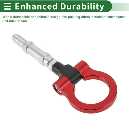 Tow Hook Set for Volkswagen MK7 (2014–2022) 15.7mm Aluminum Alloy Red
