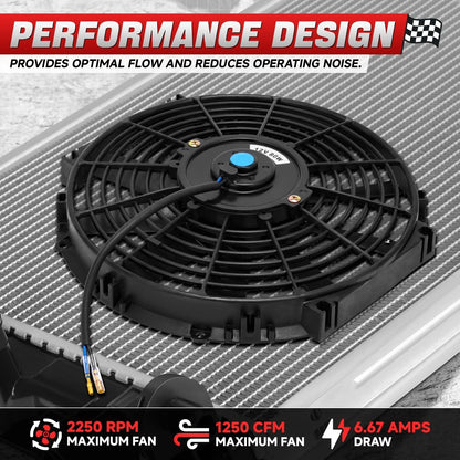Aluminum Radiator + 10" Fans for Miata MX5/MX-5 Roadster (NB)