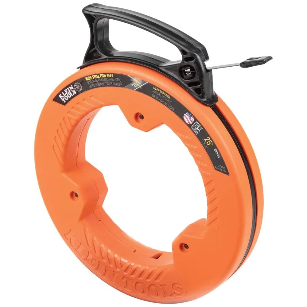 Flat Steel Electrical Fish Tape for Klein Tools (7.6m)