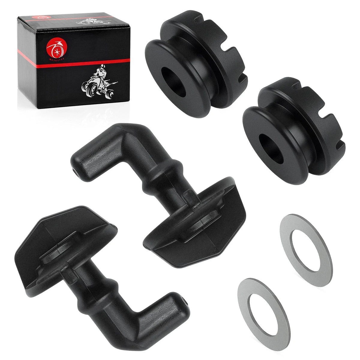 2X Hood Latch Toggles + Grommets Washer Kit for Polaris RZR 570 (2012–2022)
