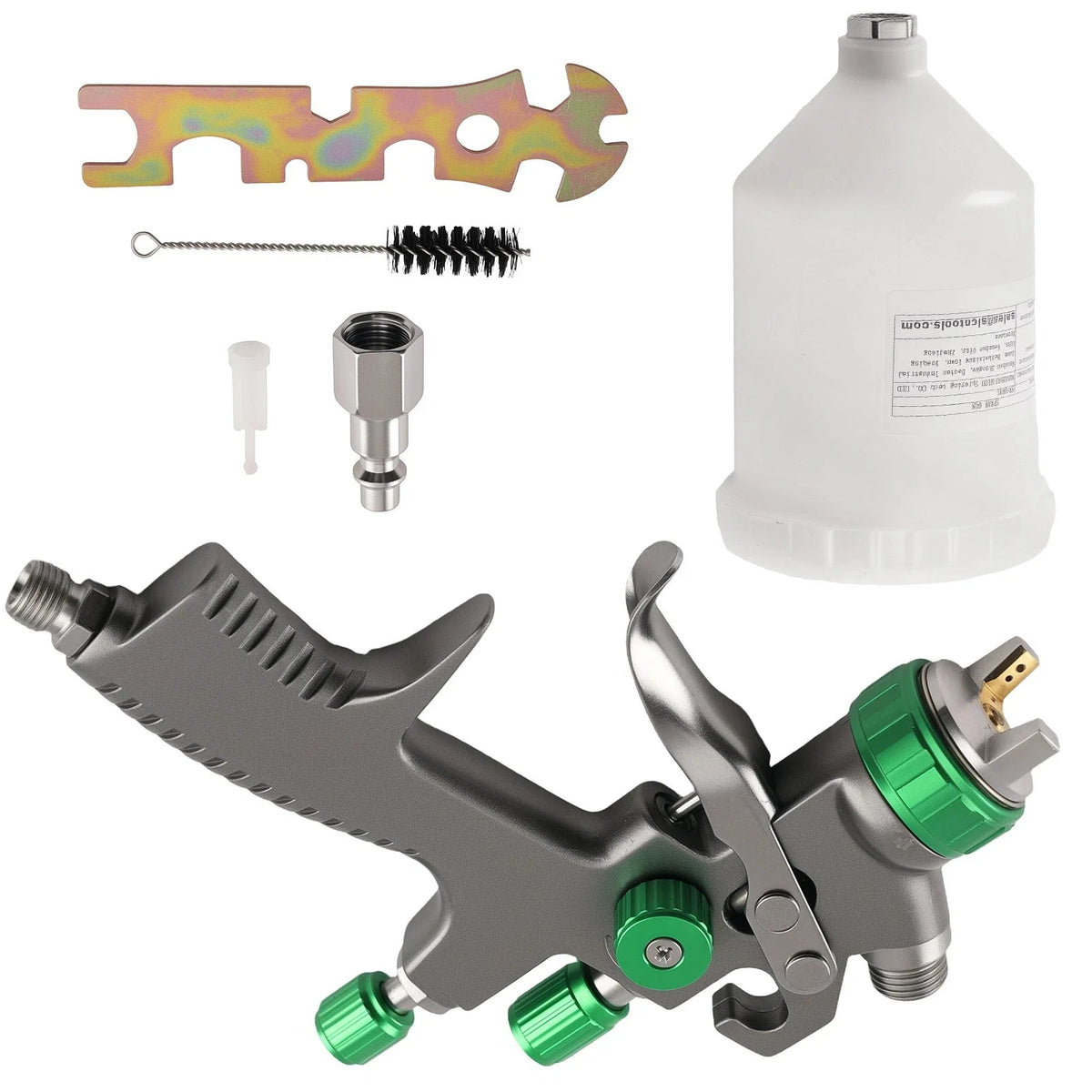 LVLP 1.3mm Gravity Sprayer Gun for Car Paint (600ml Cup, Pressure Control)