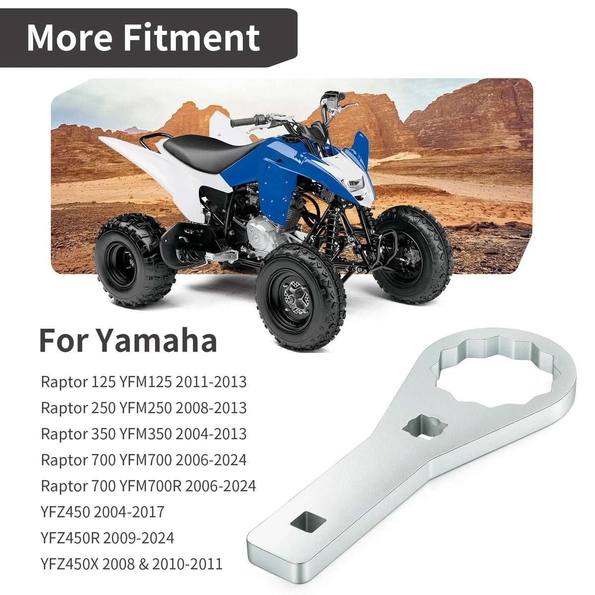 Rear Axle Nut Wrench Tool 46mm for Yamaha Raptor YFZ450 R/X